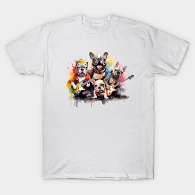 French Bulldog Band T-Shirt by Urban Archeology Shop Gallery